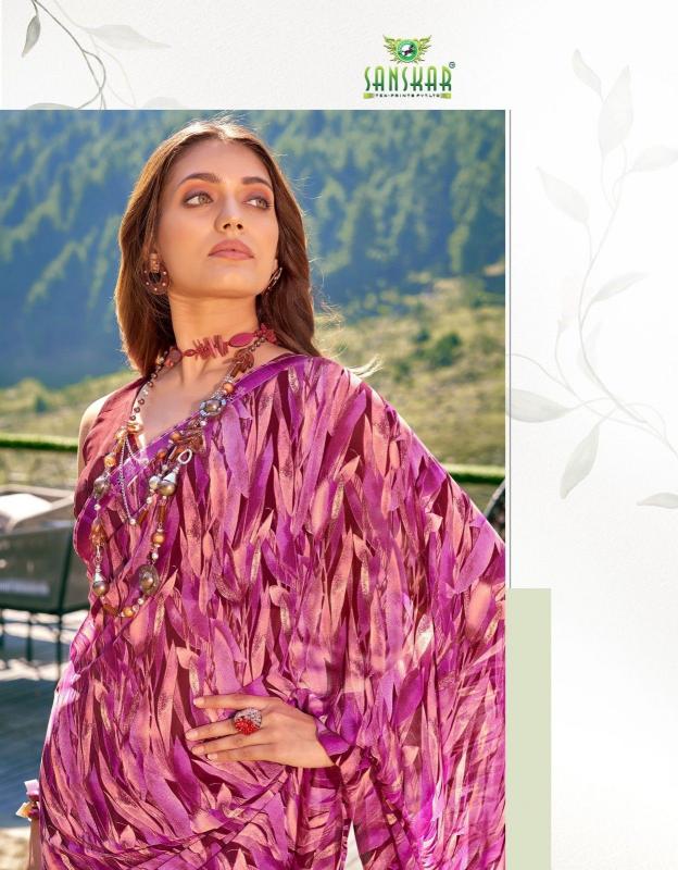 signature vol 20 by sanskar tex prints beautiful georgette saree