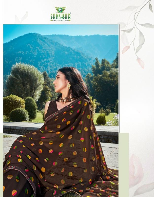 signature vol 20 by sanskar tex prints beautiful georgette saree