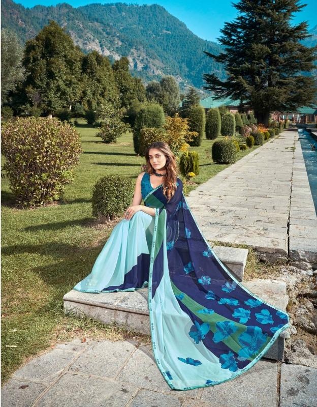 signature vol 20 by sanskar tex prints beautiful georgette saree
