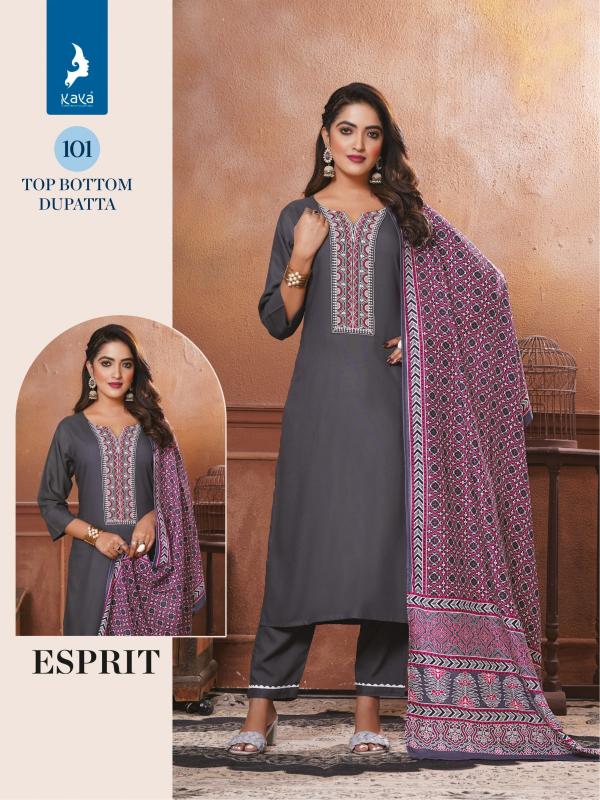 kaya esprit beautiful rayon big size readymade kurti pant with dupatta