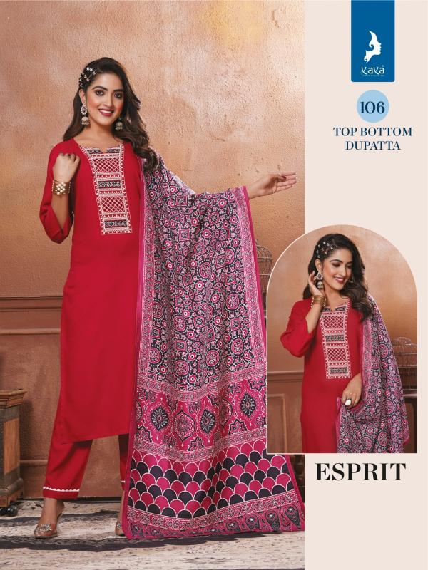 kaya esprit beautiful rayon big size readymade kurti pant with dupatta