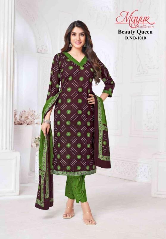 mayur creation beauty queen vol 1 cotton print plus size readymade 3pcs suits