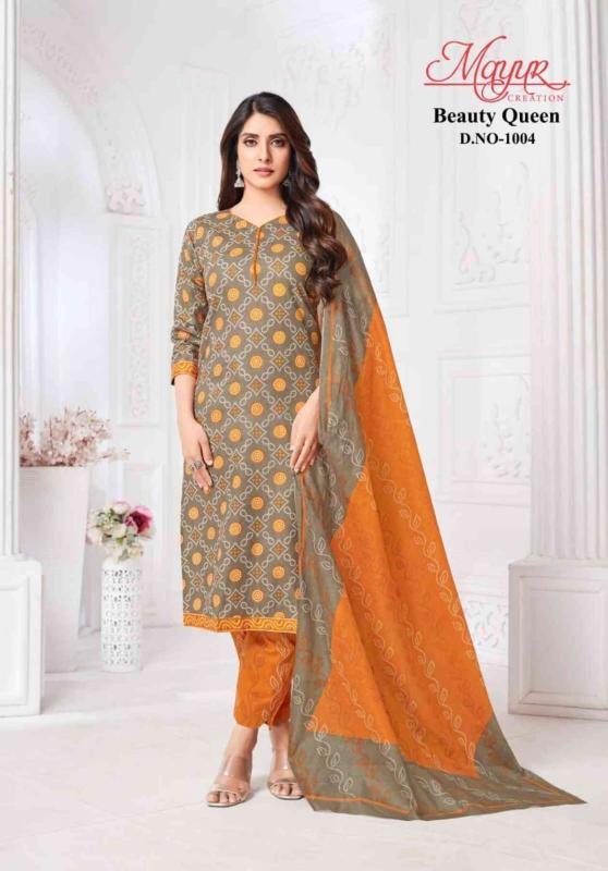 mayur creation beauty queen vol 1 cotton print plus size readymade 3pcs suits