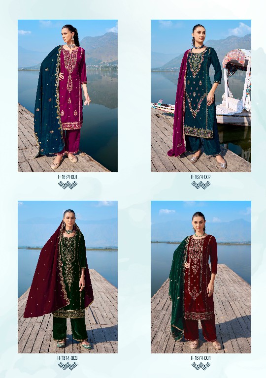 parampara by alok suits velvet designer winter wear salwar suits