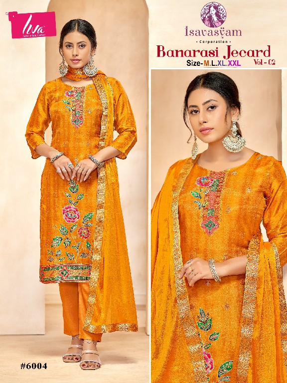banarasi jecard vol 2 by isavasyam dola silk readymade 3pcs dress