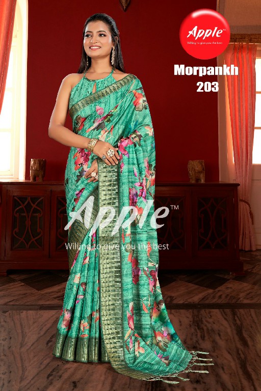 apple morpankh vol 2 attractive color print manipuri saree online