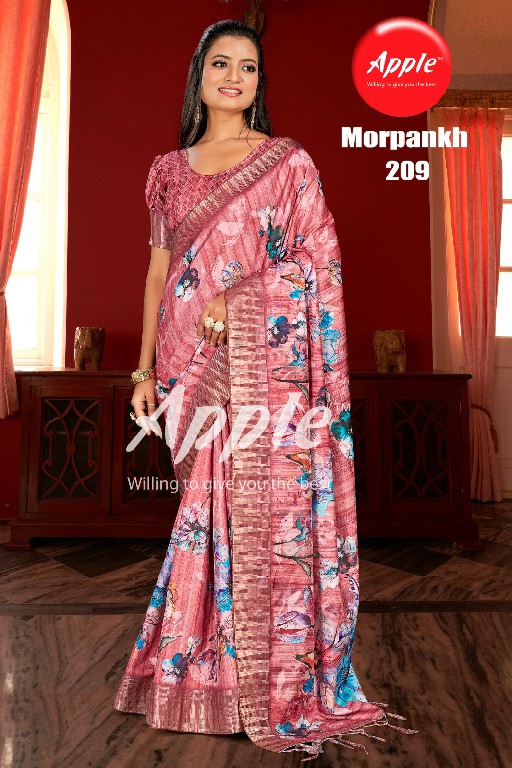 apple morpankh vol 2 attractive color print manipuri saree online