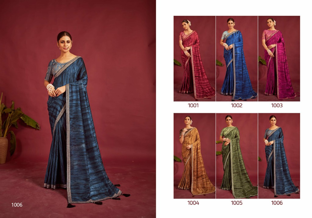 shubh shree creation shakunt comfortable velvet tussar silk saree