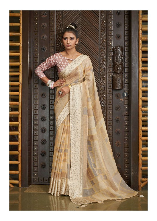 triveni phooljhadi vol 5 abstract printed organza saree online