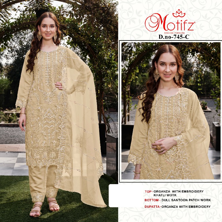 Motifz D.no 745 Wholesale Indian Pakistani Salwar Suits