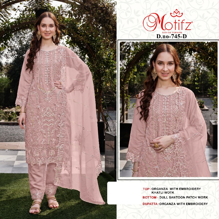 Motifz D.no 745 Wholesale Indian Pakistani Salwar Suits