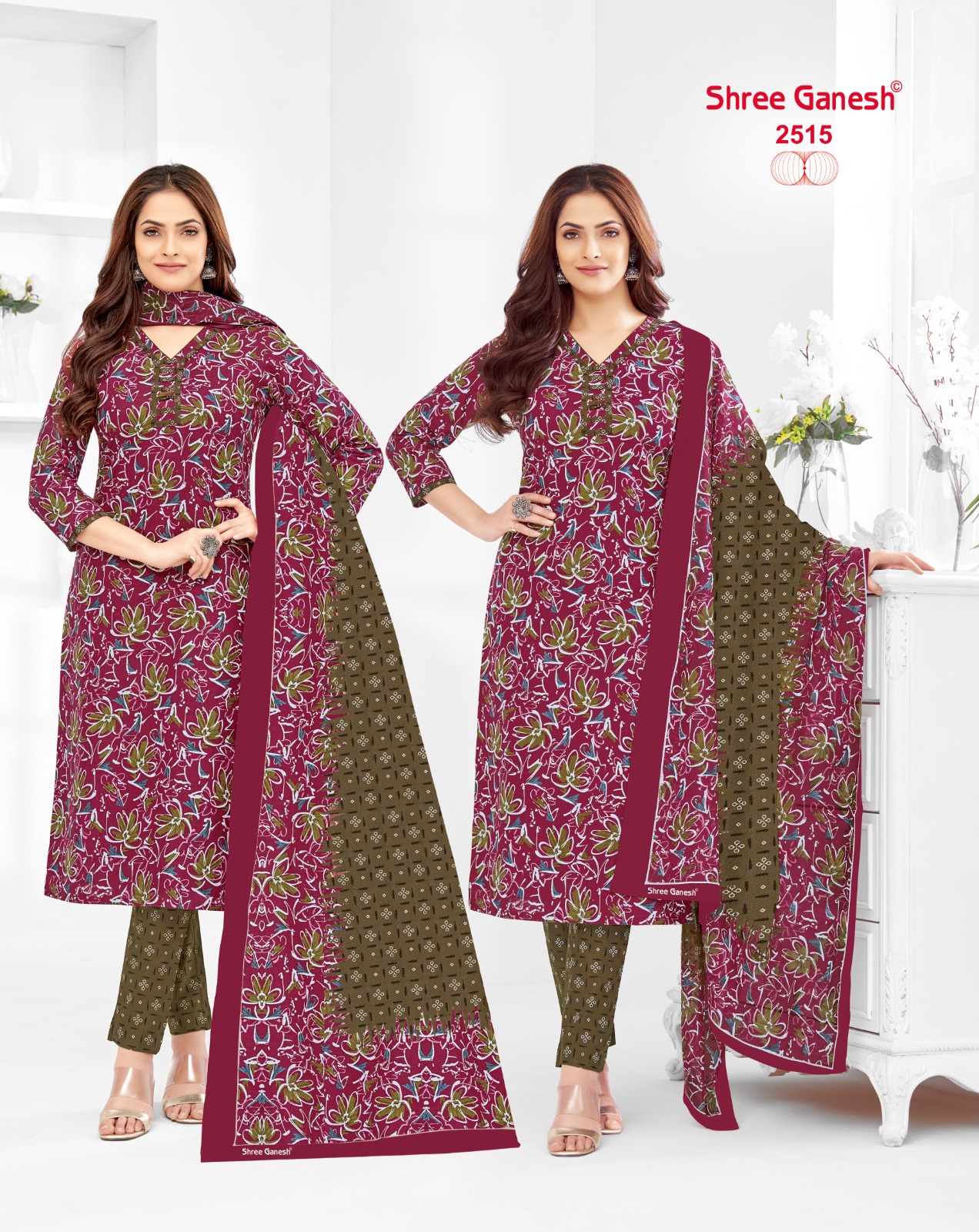 Shree Ganesh Samaiyra Vol-15 Wholesale Pant Chudidar Special Cotton Dress Material