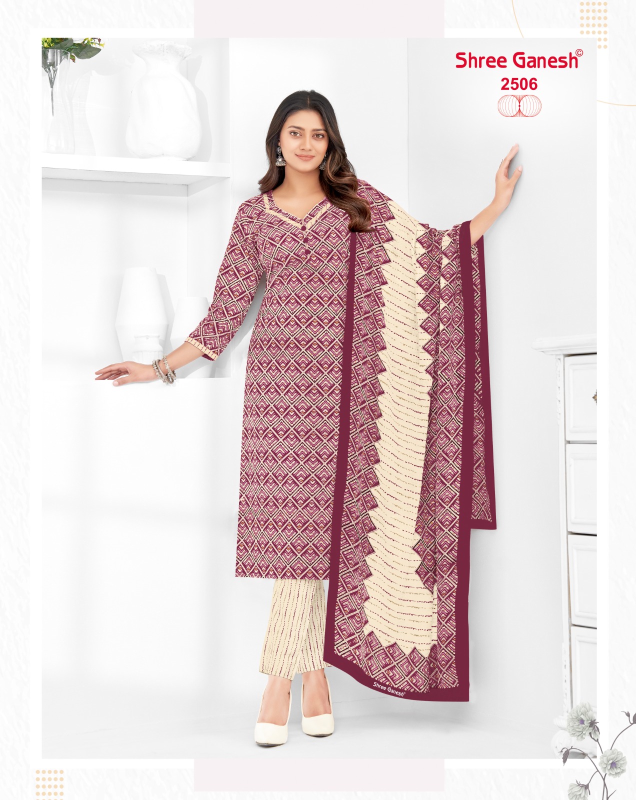 Shree Ganesh Samaiyra Vol-15 Wholesale Pant Chudidar Special Cotton Dress Material