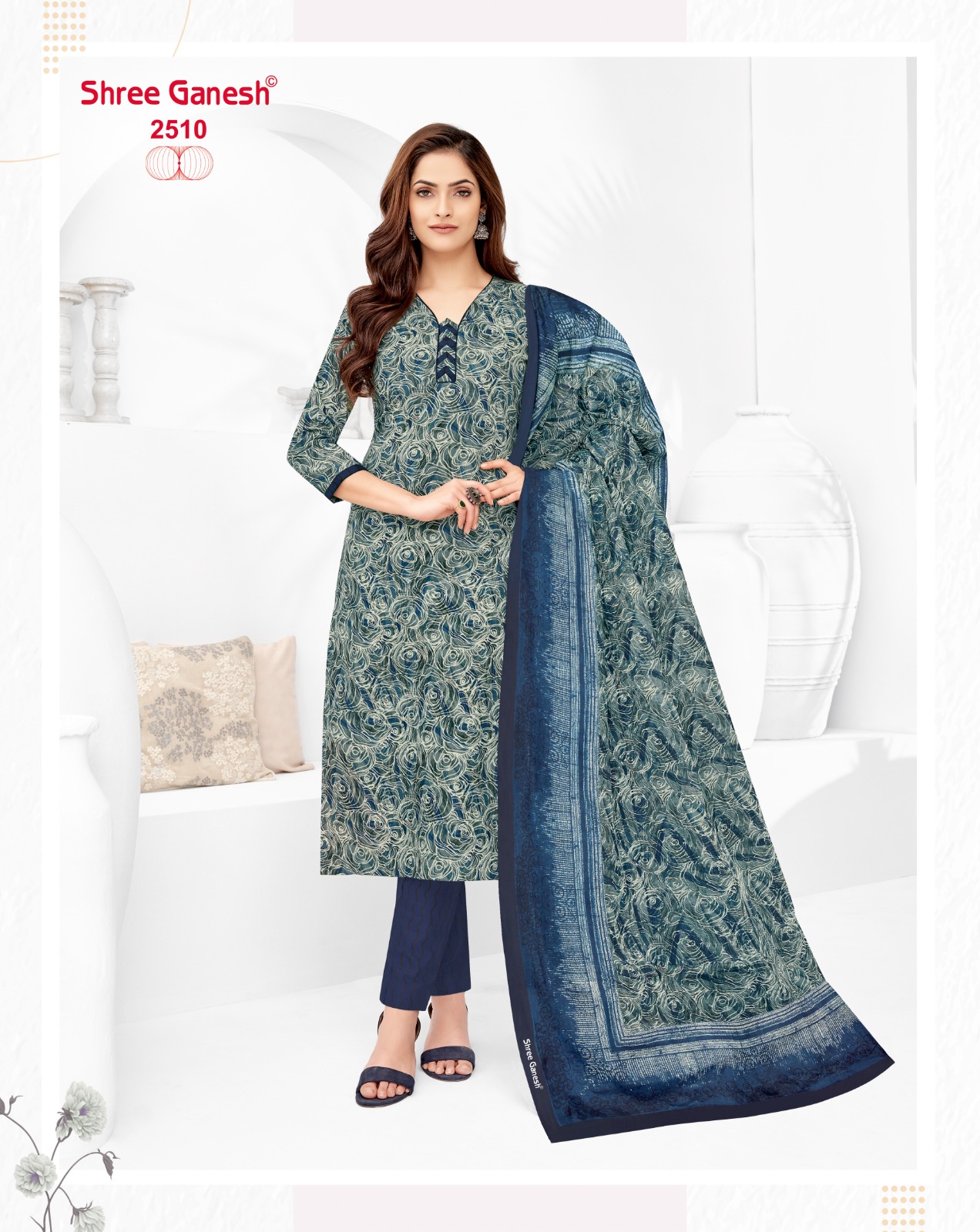 Shree Ganesh Samaiyra Vol-15 Wholesale Pant Chudidar Special Cotton Dress Material