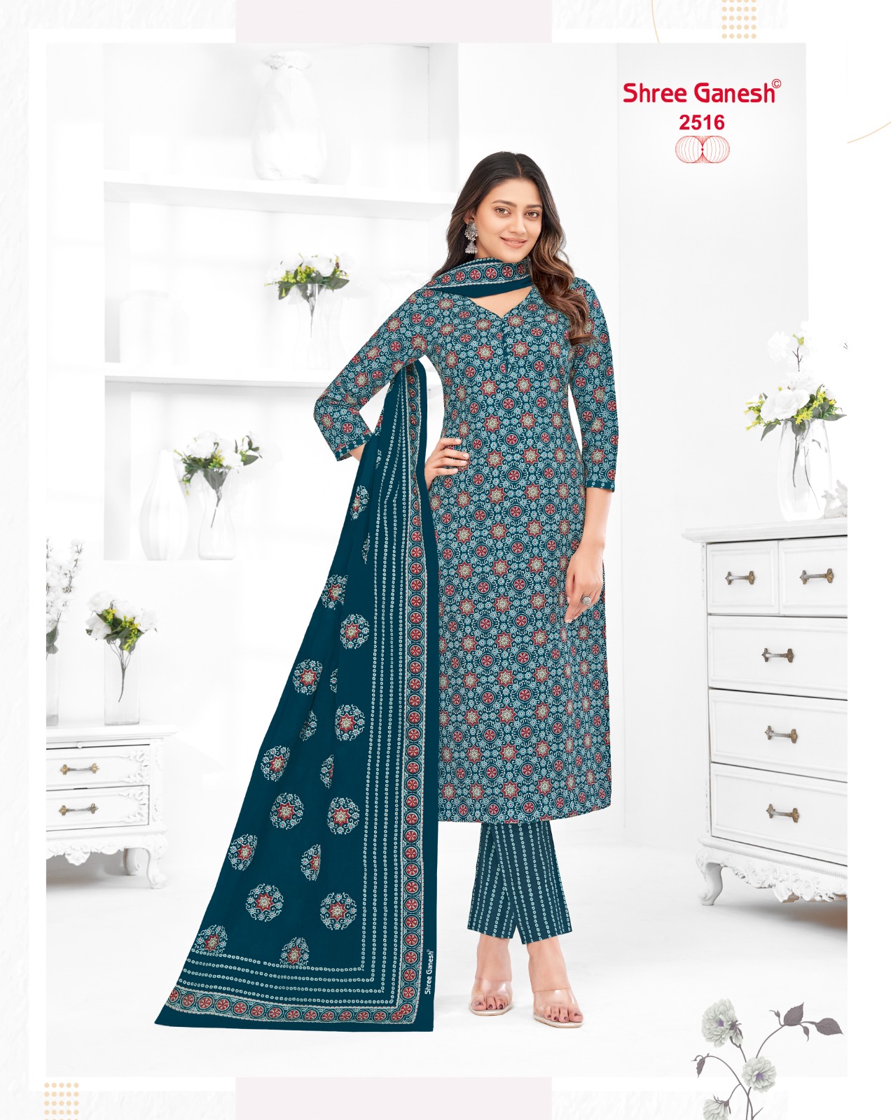 Shree Ganesh Samaiyra Vol-15 Wholesale Pant Chudidar Special Cotton Dress Material