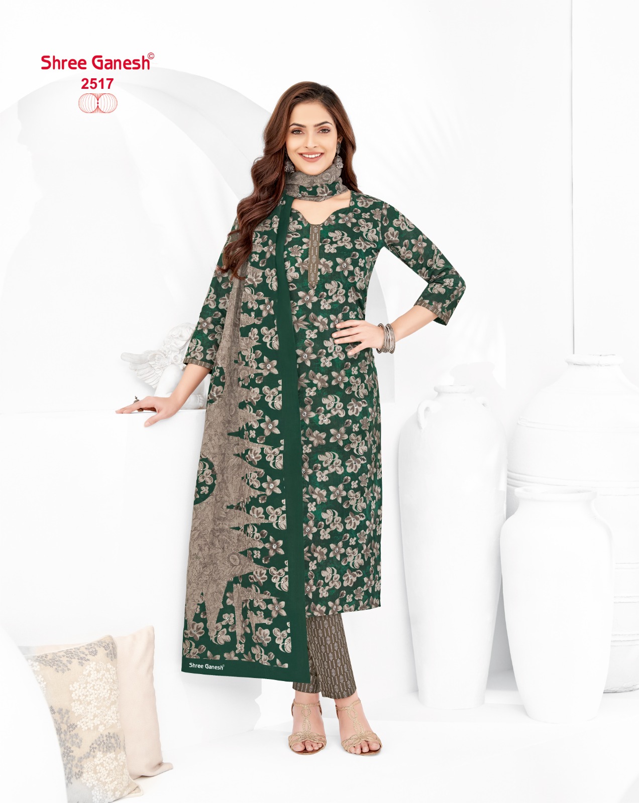 Shree Ganesh Samaiyra Vol-15 Wholesale Pant Chudidar Special Cotton Dress Material