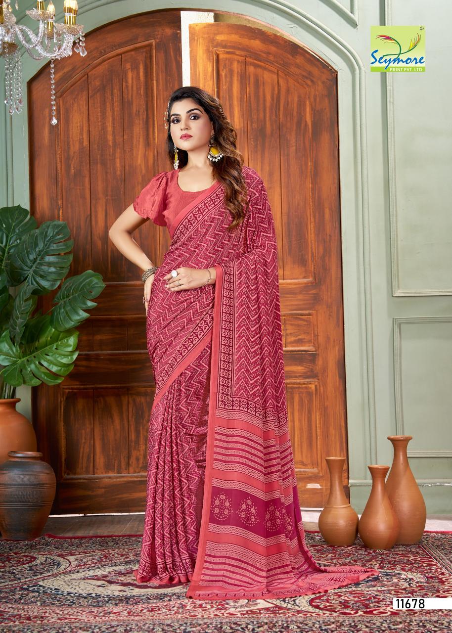 kostub silk vol 28 by seymore print italian crape unique saree