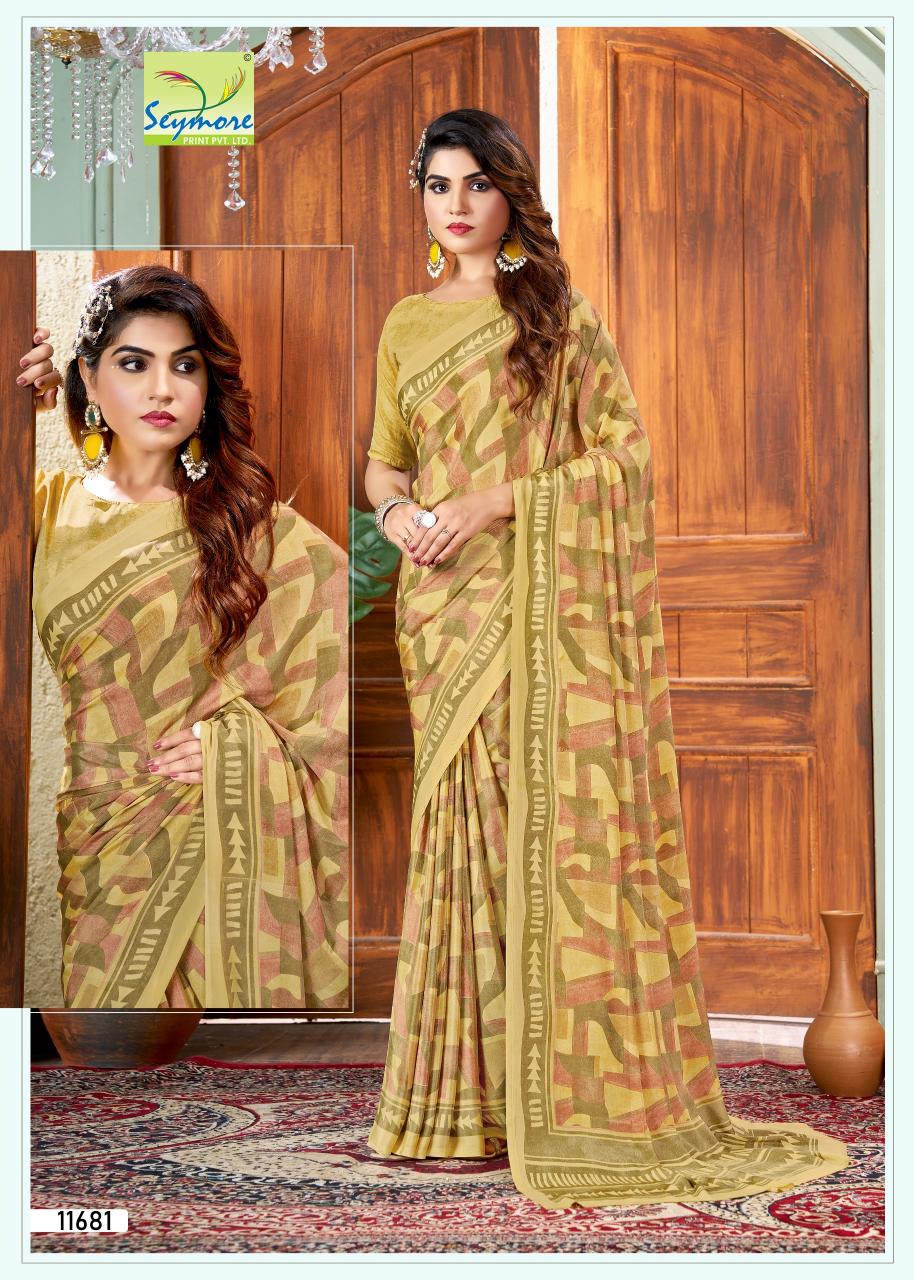 kostub silk vol 28 by seymore print italian crape unique saree
