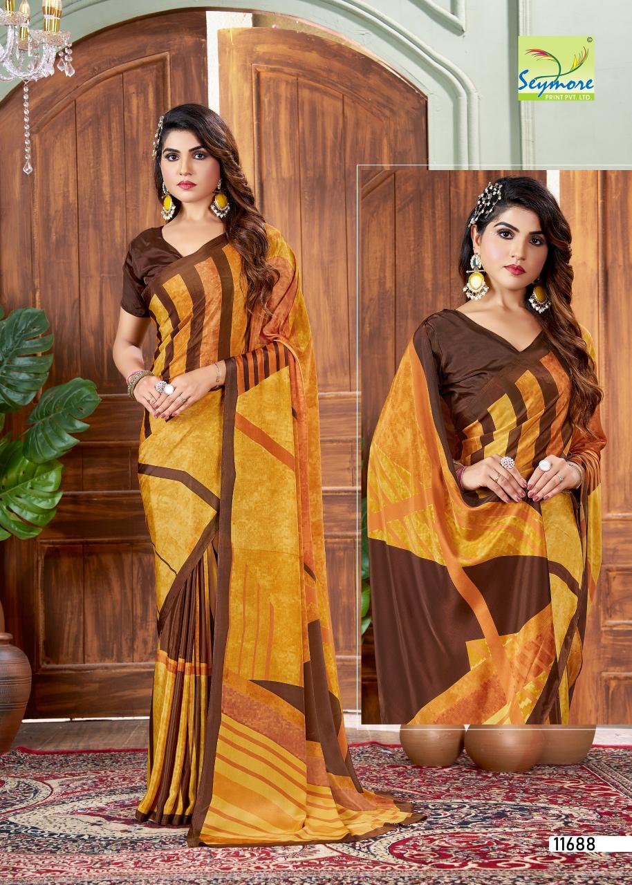 kostub silk vol 28 by seymore print italian crape unique saree