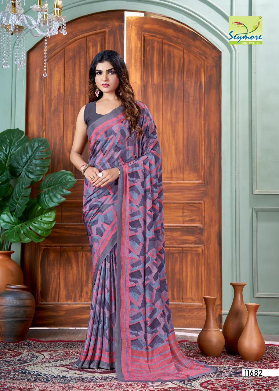 kostub silk vol 28 by seymore print italian crape unique saree
