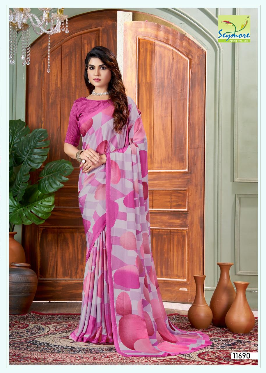 kostub silk vol 28 by seymore print italian crape unique saree