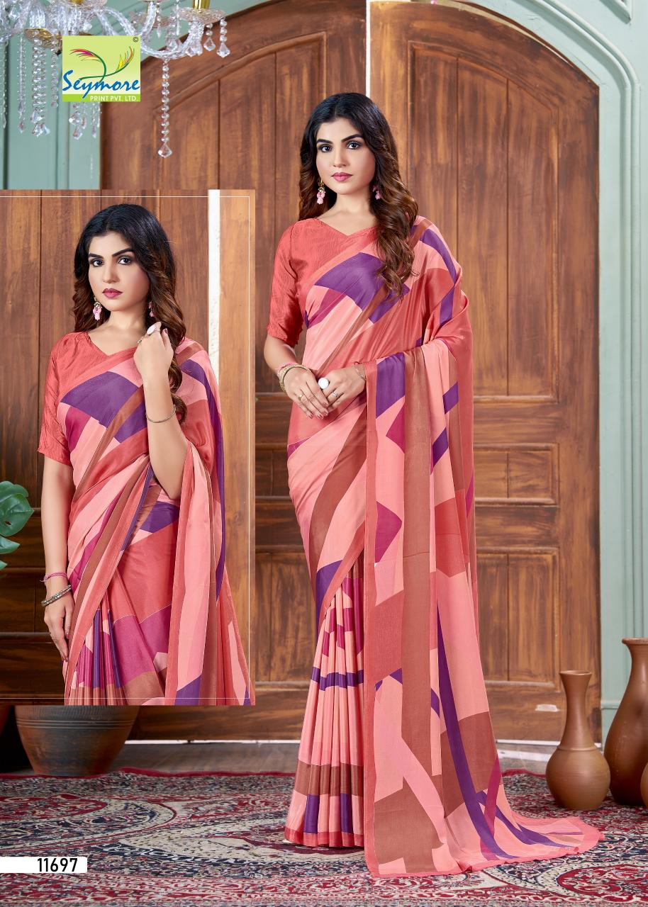 kostub silk vol 28 by seymore print italian crape unique saree