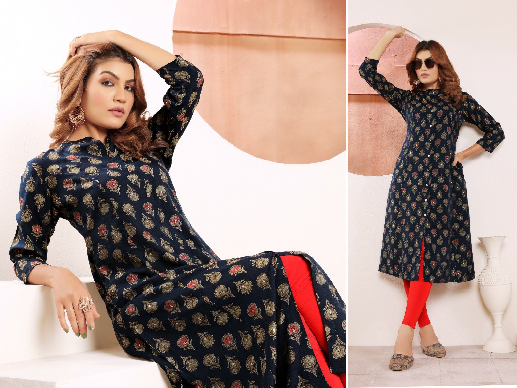 moksh star vol 1 viscose muslin print trendy readymade combo kurti