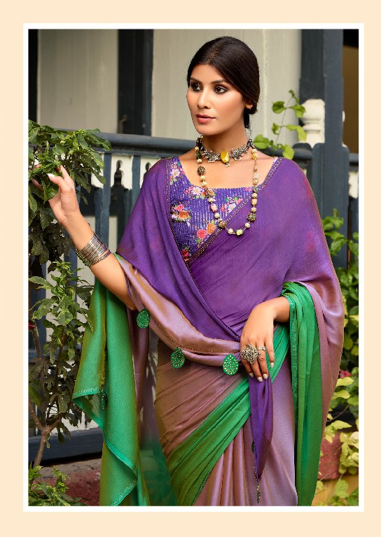 aruna vol 4 by stavan unique style 3d velvet chiffon fancy saree