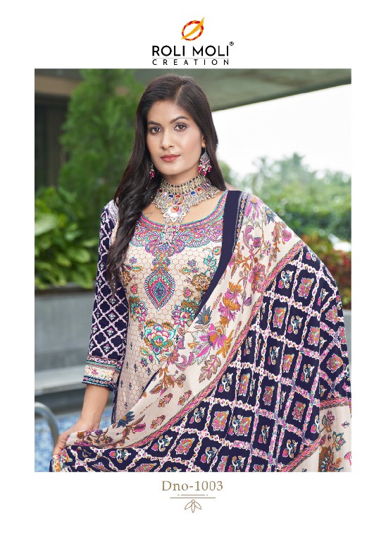 shahin by roli moli creation unique print winter pashmina 3pcs suits