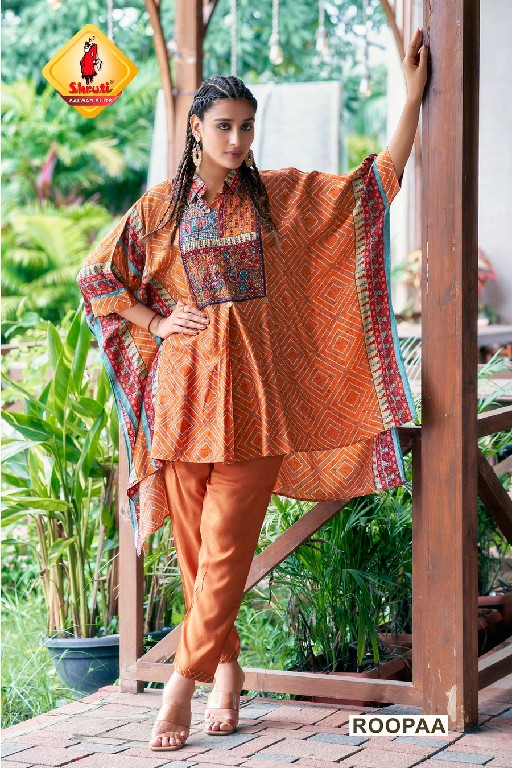 shruti tohfa digital print muslin modern pattern readymade kurti with pant