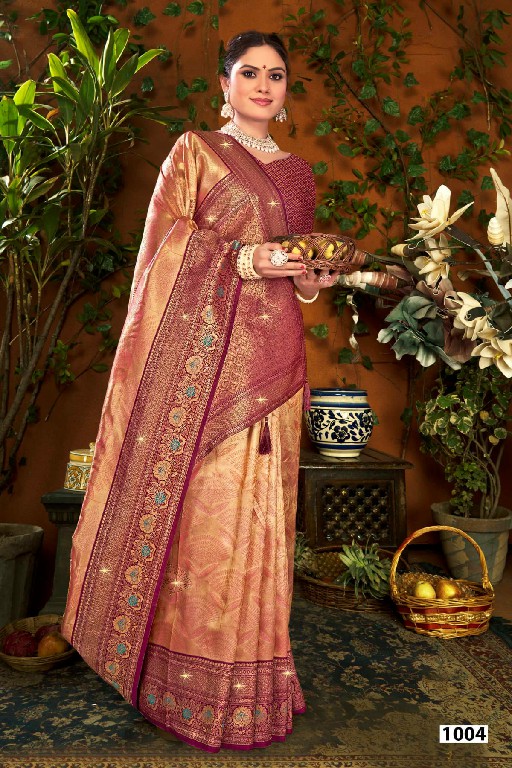 Saroj Shamaa Tissue Saroski Vol-3 Wholesale Tissue Silk With Swaroski Work Sarees