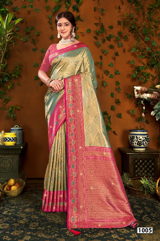 Saroj Shamaa Tissue Saroski Vol-3 Wholesale Tissue Silk With Swaroski Work Sarees