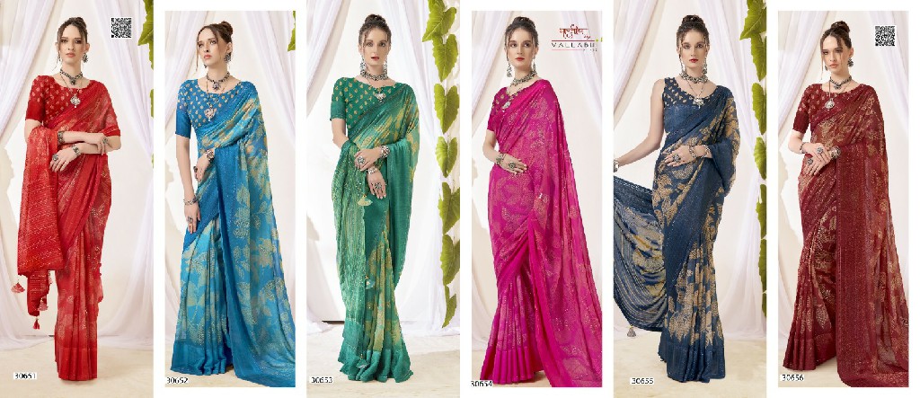 VALLABHI PRINTS VYANJANA VOL 8 STYLISH WEAR GEORGETTE SAREE COLLECTION