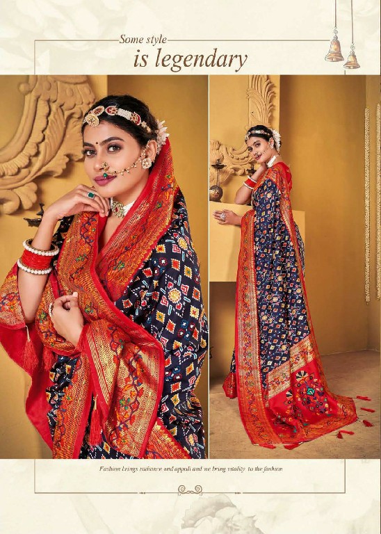 Shubh Shree Subh Mangalam Wholesale Welvet Tusser Silk Ethnic Sarees