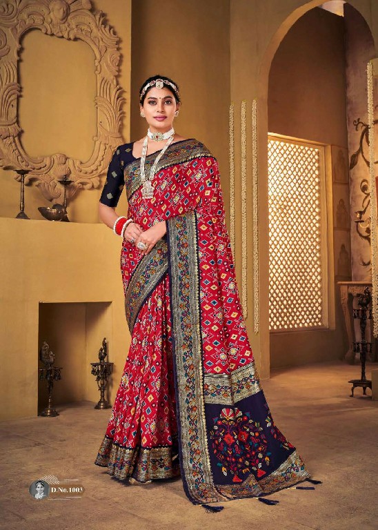 Shubh Shree Subh Mangalam Wholesale Welvet Tusser Silk Ethnic Sarees