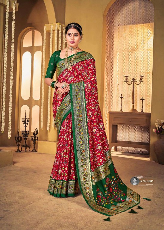 Shubh Shree Subh Mangalam Wholesale Welvet Tusser Silk Ethnic Sarees