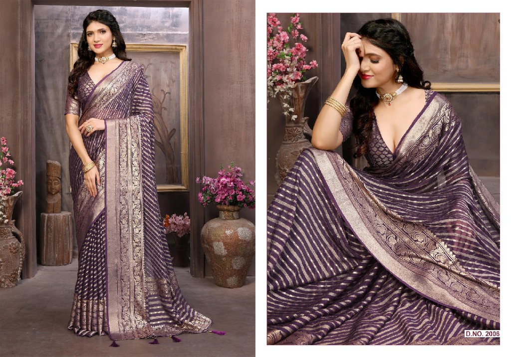 Sirona Shaligram Vol-2 Wholesale Dull Moss Brasso Ethnic Sarees