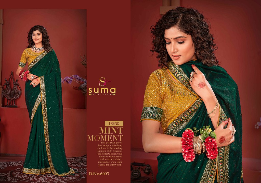 Suma Designer Avikya Wholesale Vichitra Fabrics Designer Sarees