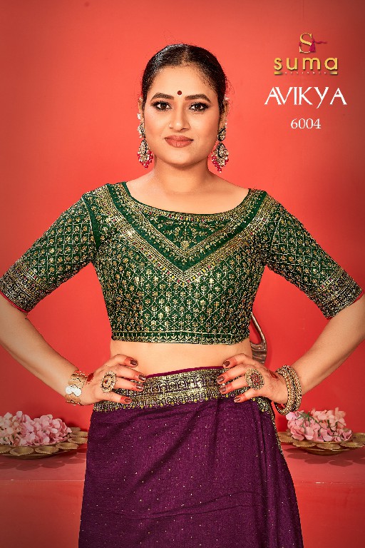 Suma Designer Avikya Wholesale Vichitra Fabrics Designer Sarees