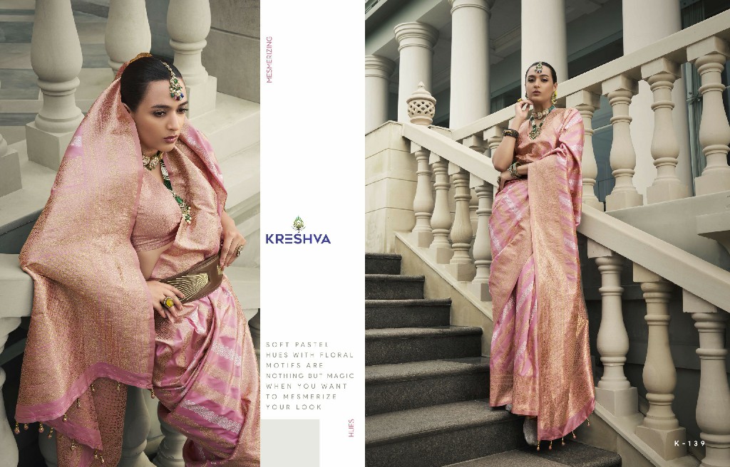 Kreshva Rajkumari Wholesale Banarasi Poly Viscose Silk Festive Sarees
