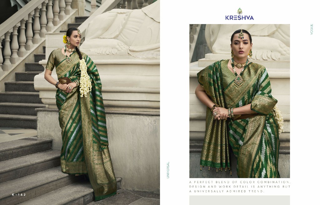 Kreshva Rajkumari Wholesale Banarasi Poly Viscose Silk Festive Sarees