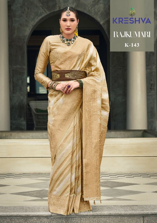 Kreshva Rajkumari Wholesale Banarasi Poly Viscose Silk Festive Sarees