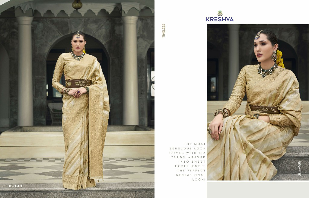 Kreshva Rajkumari Wholesale Banarasi Poly Viscose Silk Festive Sarees