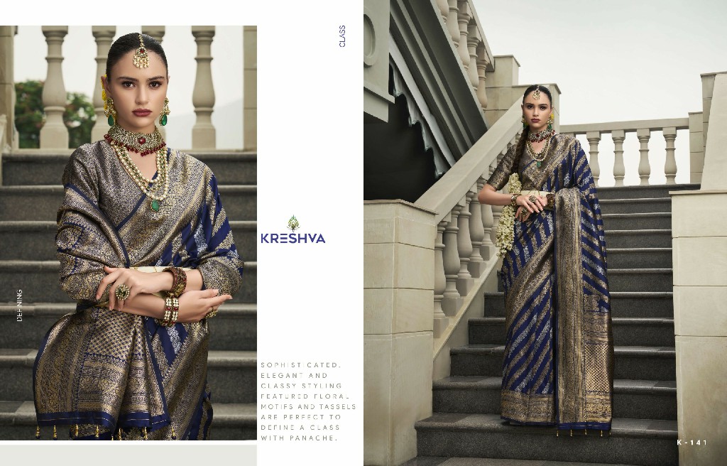 Kreshva Rajkumari Wholesale Banarasi Poly Viscose Silk Festive Sarees