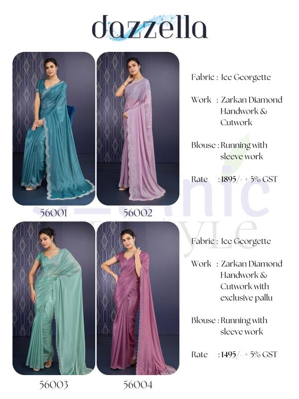 dazzella Signature by sethnic lifestyle georgette classic look saree