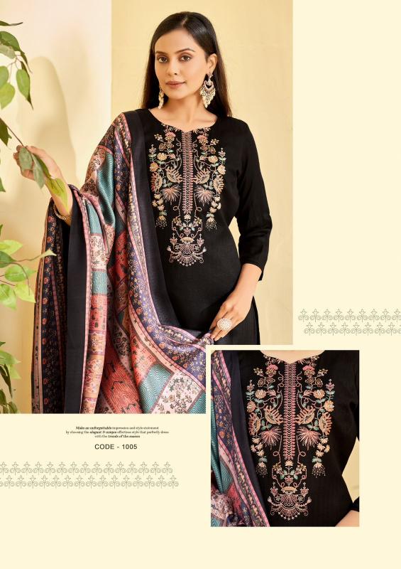 habiba by roli moli creation embroidery pashmina winter collection suits