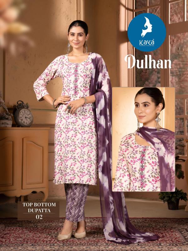 kaya dulhan fullstitch big size rayon print trendy salwar kameez