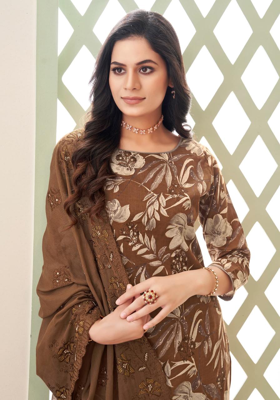 rainbow by alok suits cotton printed stylish 3pcs suits