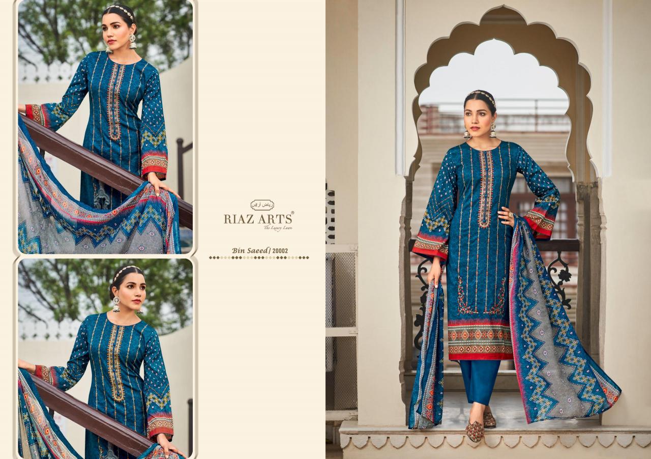 riaz artz bin saeed vol 3 pakistani printed cotton salwar suits