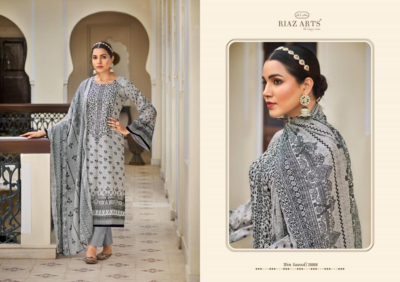 riaz artz bin saeed vol 3 pakistani printed cotton salwar suits